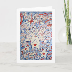 Stars and Stripes Angel Card