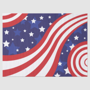 Stars and Stripes Are Waving Tissue Paper