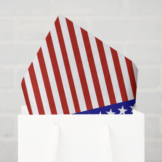 Stars and Stripes Background Tissue Paper (Gift Bag)