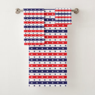 Stars and Stripes Bath Towel Set