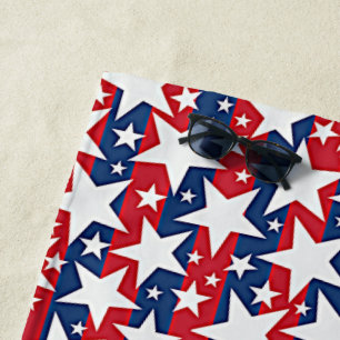 Stars and stripes beach towel
