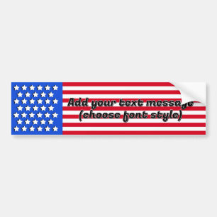 Stars and Stripes Bumper Sticker