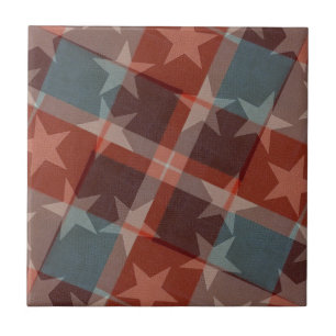 Stars and Stripes Ceramic Tile