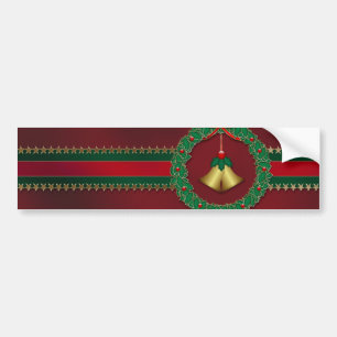 Stars and Stripes Christmas Bumper Sticker