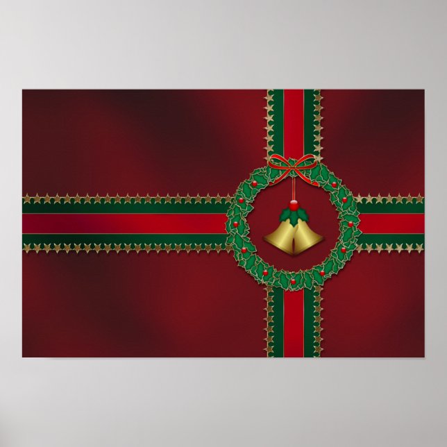 Stars and Stripes Christmas Print (Front)