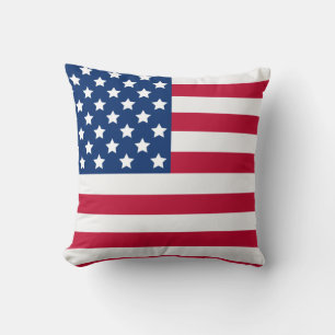Stars and Stripes Classic Patriotic USA Flag Cushion