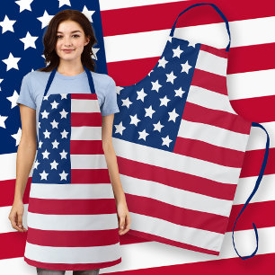 Stars and Stripes Classic USA Flag Apron