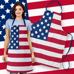 Stars and Stripes Classic USA Flag Apron