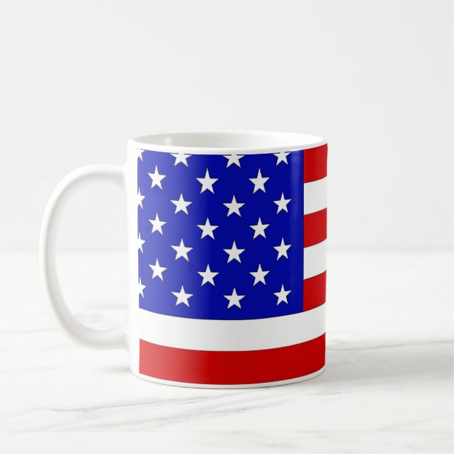 Stars and Stripes Coffee Mug (Left)