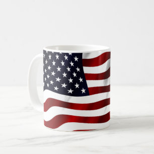 STARS AND STRIPES FLAG COFFEE MUG