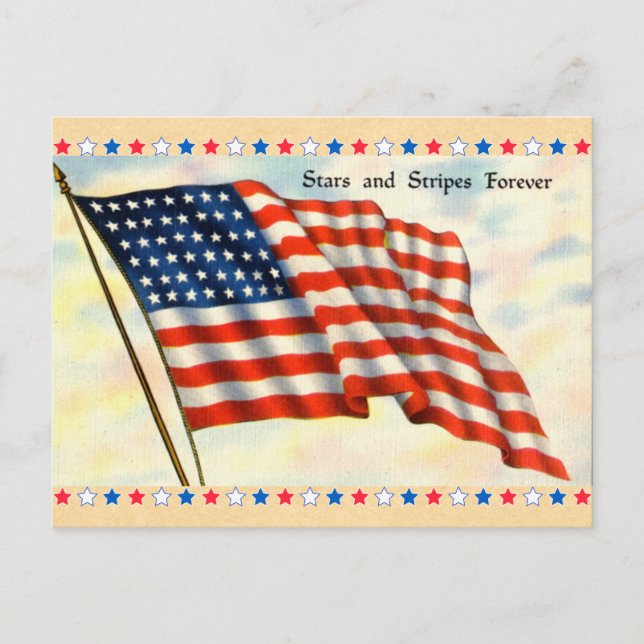 Stars and Stripes Forever Postcard (Front)
