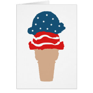 Stars and Stripes Ice Cream Cone