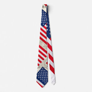Stars and Stripes Independence  Tie