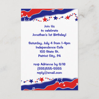 Stars and Stripes Invitation