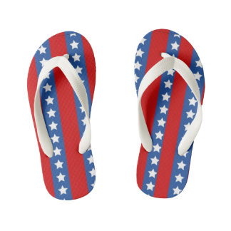 Stars and Stripes Kids Design Kid's Thongs
