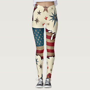 stars and stripes leggings