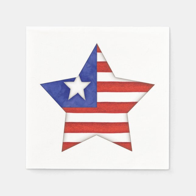 Stars and Stripes Napkin (Front)
