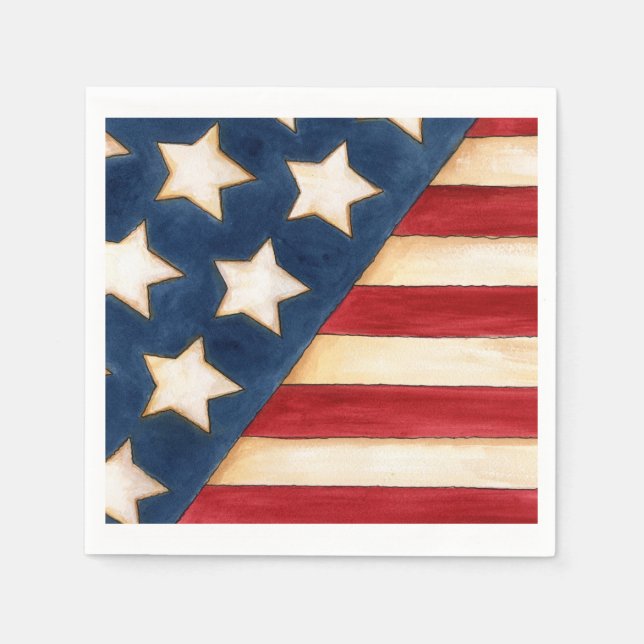 Stars and Stripes Napkin (Front)