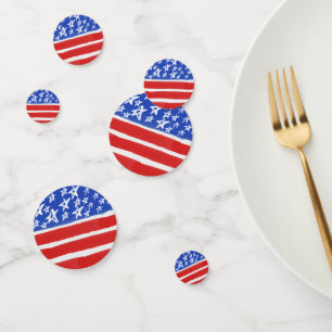 Stars and Stripes, Patriotic, July 4th Confetti