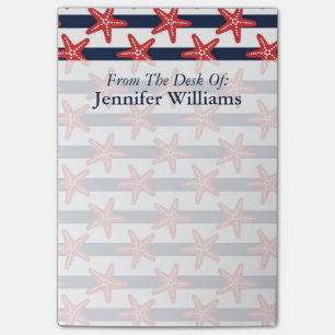 Stars And Stripes Pattern Add Your Name Post-it Notes