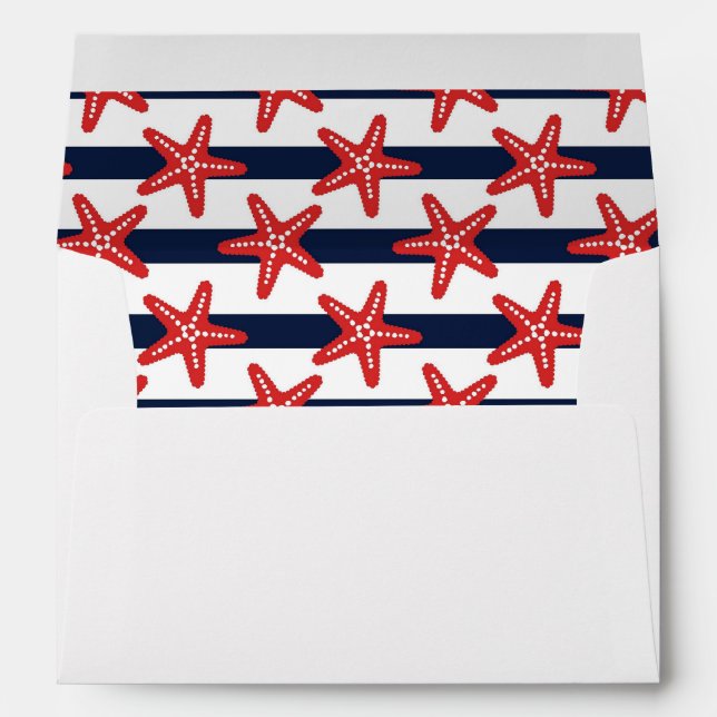 Stars And Stripes Pattern Envelopes (Back (Bottom))