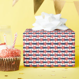 Stars And Stripes Pattern Wrapping Paper