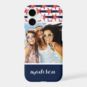 Stars And Stripes Pattern Your Photo & Name