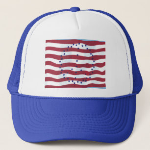 Stars and Stripes Peace Sign Flag Hats