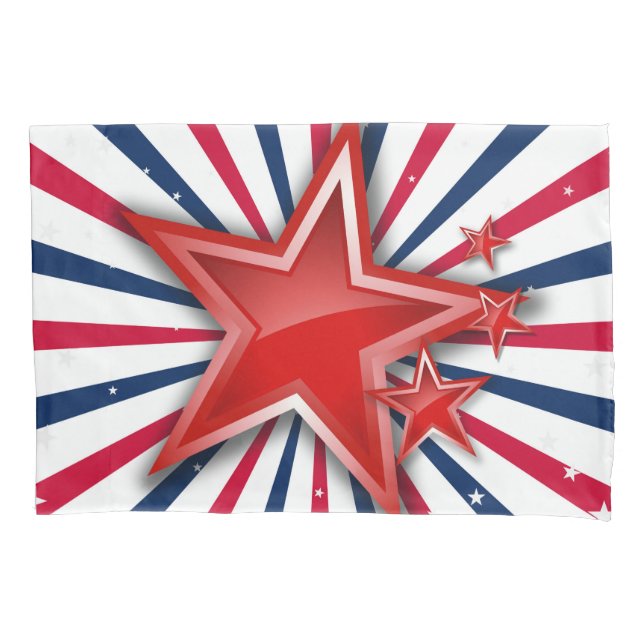 Stars and Stripes Pillow Cases (Front-Left)