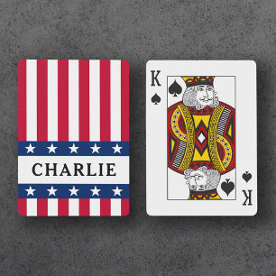 Stars and stripes playing cards