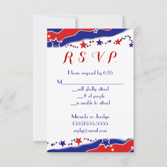 Stars and Stripes RSVP (Front)