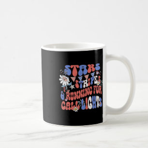 Stars And Stripes Running For Call Lights 4th Of J Coffee Mug