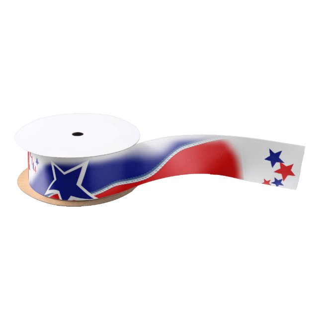 Stars and Stripes Satin Ribbon (Spool)