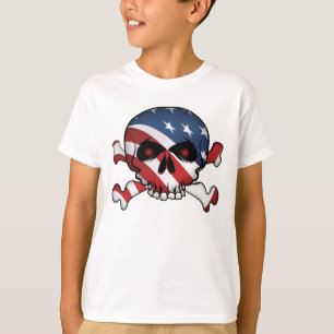 Stars and Stripes Skull T-Shirt