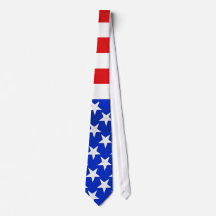 stars and stripes square draped tie