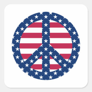 Stars and Stripes Square Sticker