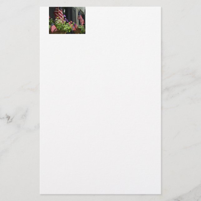 Stars and Stripes Stationery (Front)