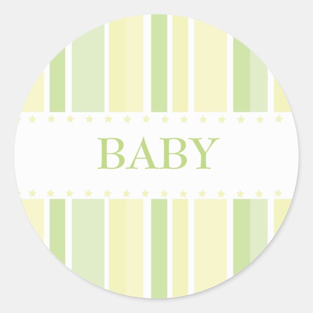 Stars and Stripes Sticker (yellow-green) (Front)