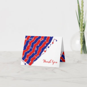 Stars and Stripes THANK YOU Card