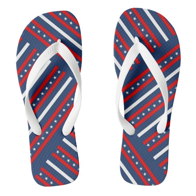 Stars and Stripes Thongs (Footbed)