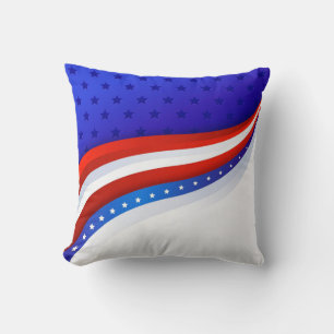 Stars and Stripes Throw Pillow