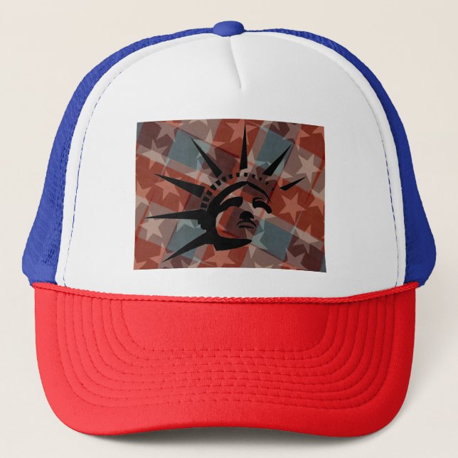 Stars and Stripes Trucker Hat (Front)