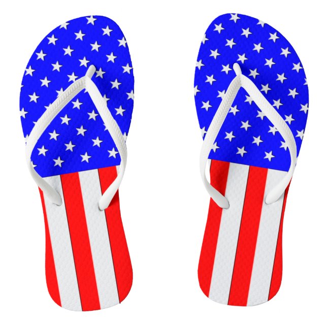 Stars and Stripes USA Flip Flops (Footbed)