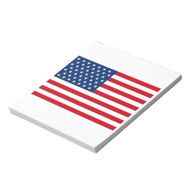 Stars and Stripes USA Notepad (Rotated)