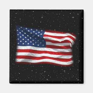 Stars and Stripes USA Patriotic American Flag Magnet
