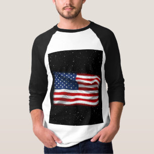 Stars and Stripes USA Patriotic American Flag T-Shirt