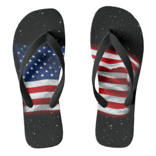 Stars and Stripes USA Patriotic American Flag Thongs