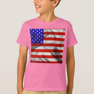Stars and Stripes Usa Silk Flag T-Shirt