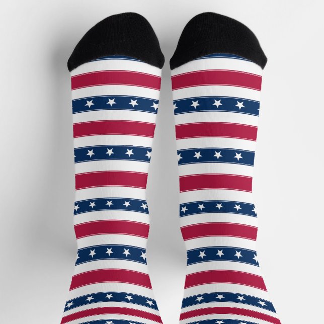 Stars and Stripes USA Socks (Top)