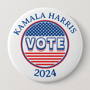 Stars and Stripes Vote USA - Election 10 Cm Round Badge